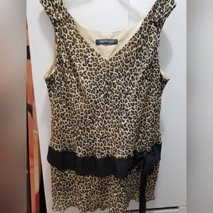 Animal Print Tunic Top